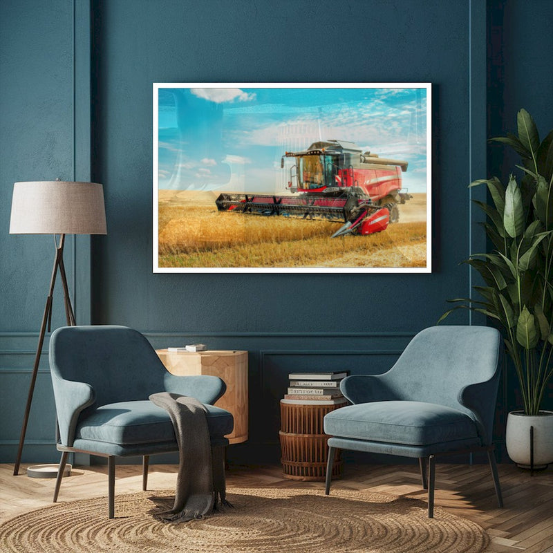 Quadro Colhedeira Mf Street Art