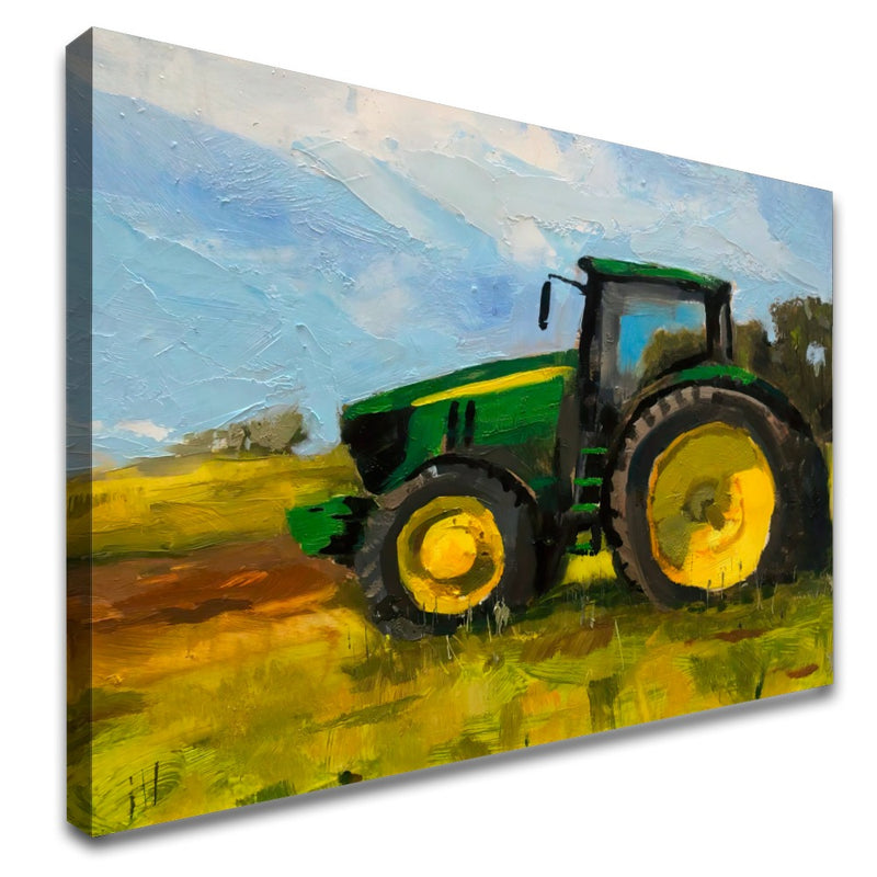 Quadro Pintura Trator Jd Campo