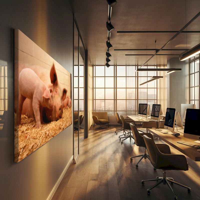 Quadro Leitoa E Leitão Confinamento