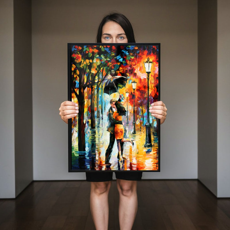 Quadro Casal Apaixonado Na Praça Arte Moderna