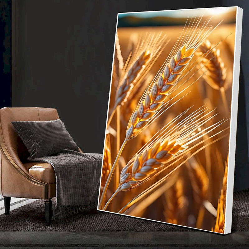 Quadro Campo De Trigo Ao Amanhecer